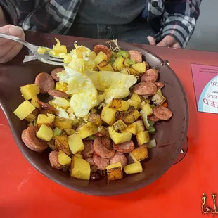 Skillet Skillet Eggs Benedict 3 Silver Dollar Cake