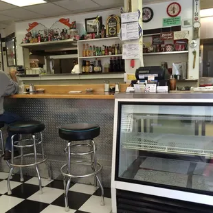 Greeting area and area to pay. Oh! Don't freak out, NO  debit cards or credit cards just All American Cash Currency.