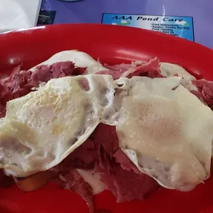 Chipped beef breakfast
