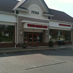 the front of the store