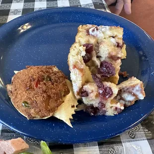 Stuffed Crab and Bread Pudding
