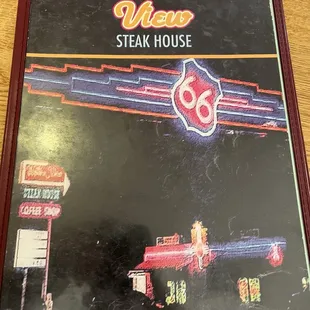 Menu cover