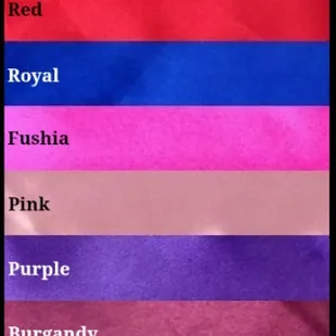 We have a variety of color themes to choose from! You can choose one or mix and match!