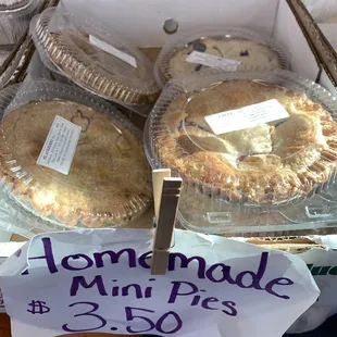 Homemade pies