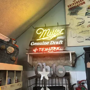 Neon Miller Genuine Draft sign