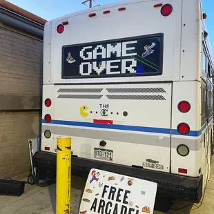Free arcade pop up bus this weekend!