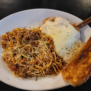 Chicken Parmesan dinner