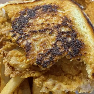 Grand tenderloin.  Toasted bun was on the brink of being burned.