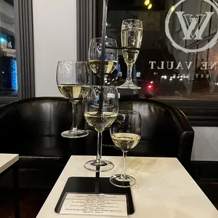 White wine flight
