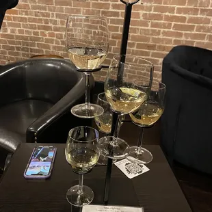 White wine flight