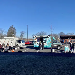 Food trucks out back: Milk, coffee, hot food
