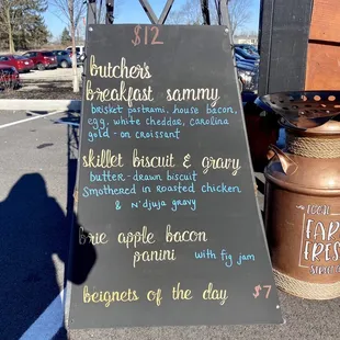 Food Truck Menu