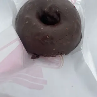 Chocolate cake donut