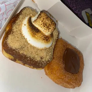 S&apos;mores and Nutella churro