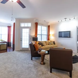 Mirbeau Living Room at Westhaven Luxury Apartments