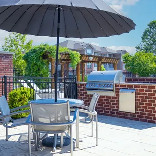 Grilling station at Westhaven Luxury Apartments