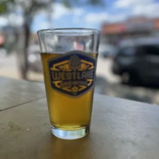 a glass of beer