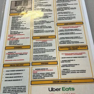 menu, sushi and sashimi