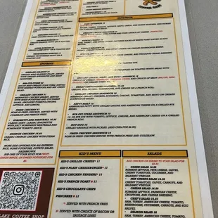 menu, sushi and sashimi