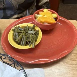 Green Beans and Fruit