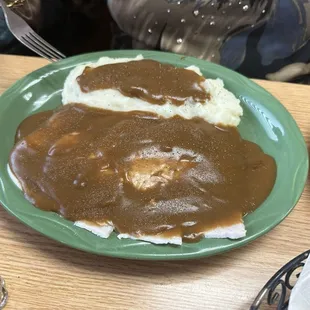 Hot Turkey Open Face with Mashed