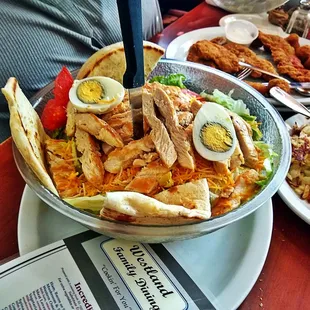 Mega Chicken topped Salad absolutely Wonderful