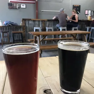 The red and the porter.