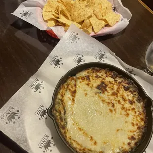 Jalapeño and artichoke dip with hellllaaa cheese