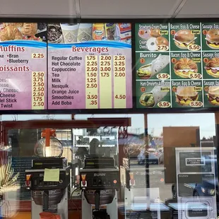 Menu board