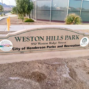 Weston Hills Park - 950 Weston Ridge Street