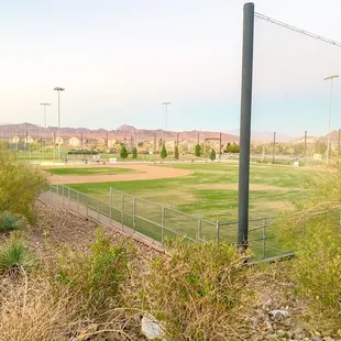 Large baseball field