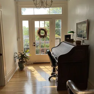 Reception area where we checked in