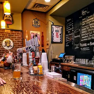 a man sitting at the bar