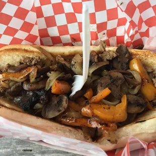 Gouda girls cheese steak