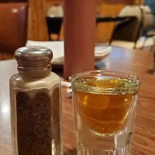 Tiny, tiny shot  look at all the glass at the bottom!