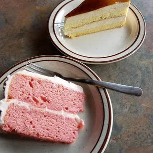 Homemade strawberry cake and Tres Leche (sweet-tooth heaven)