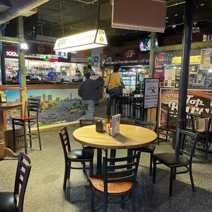 Interior of the Westport flea market