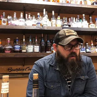 At the tasting bar. Steven knows his stuff!