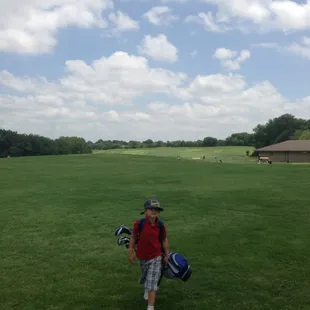 Driving range practice..