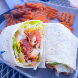 Kickin&apos; chicken wrap