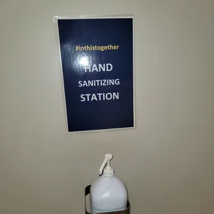 Hand Sanitizer Stations available
