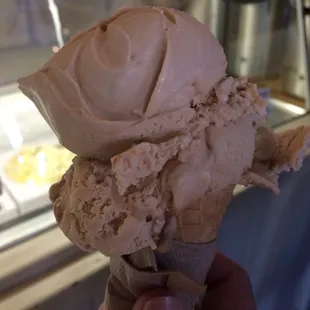 This is one scoop! I got the salted caramel.