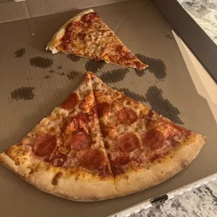 Cheese, pepperoni pizza