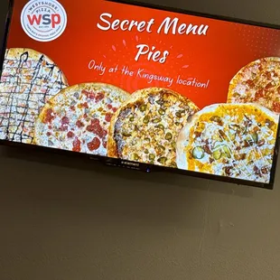 The secret menu pies are fantastic options