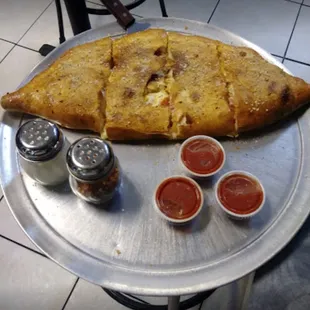 Our calzones are huge! Try one today!