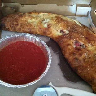 Westshore Calzone! Huge, Amazing and so GOOD!!!!