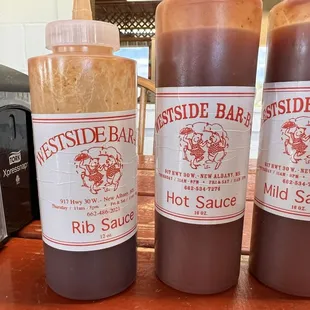 They all taste the same very runny. Hot is not hot at all.