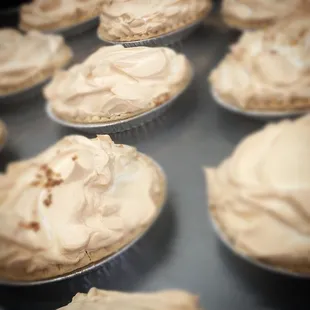 Pies made fresh daily. Chocolate, caramel, coconut.