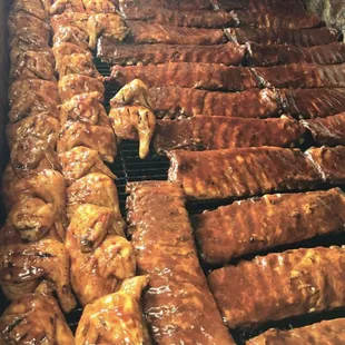 Ribs and chicken
