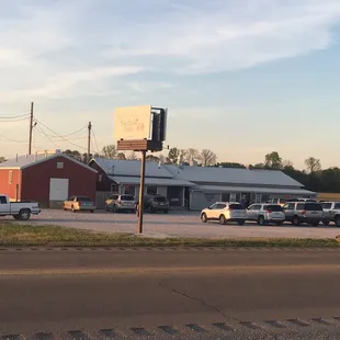 a view of the outside of the restaurant